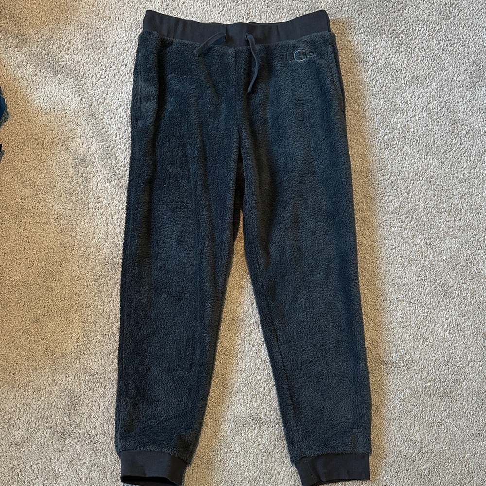 UGG | Men's Fleece Joggers in Dark Gray | Size L